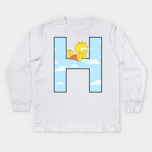 Simpsons letter Kids Long Sleeve T-Shirt